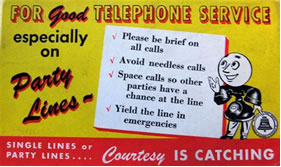 Party lines phones