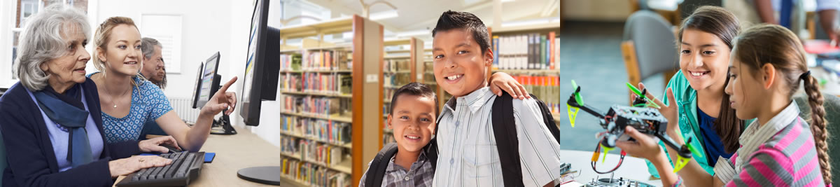 Photo of children at library